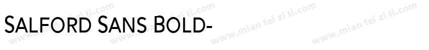 Salford Sans Bold字体转换